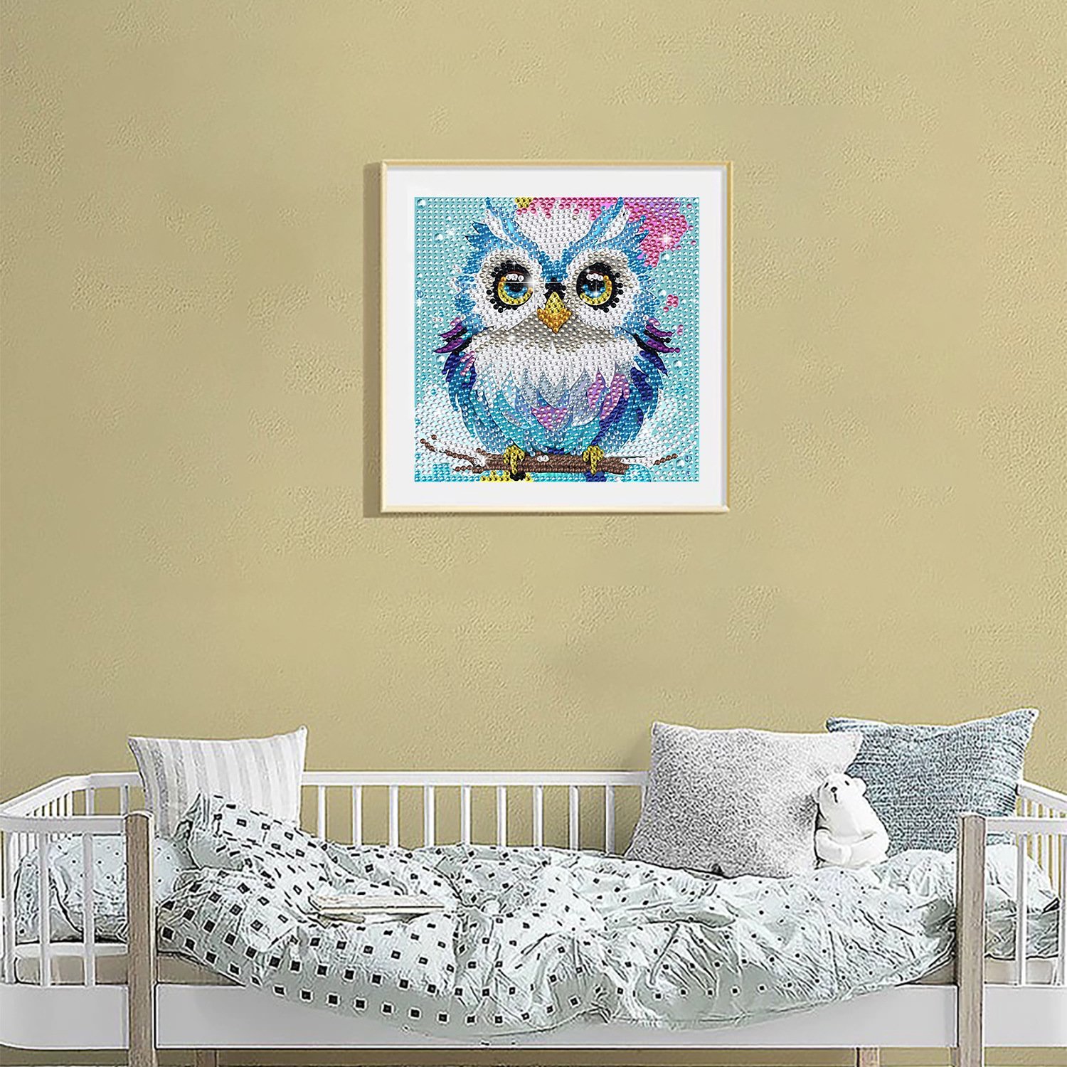 Wholesale Wall Art Canvas Painting Diamond Mosaic with Frame Kids Anime 5D Diamond Painting Kits