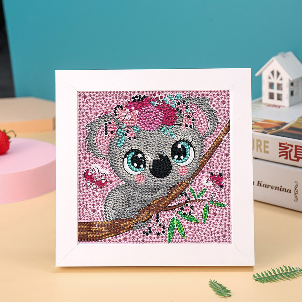 Wholesale Wall Art Canvas Painting Diamond Mosaic with Frame Kids Anime 5D Diamond Painting Kits