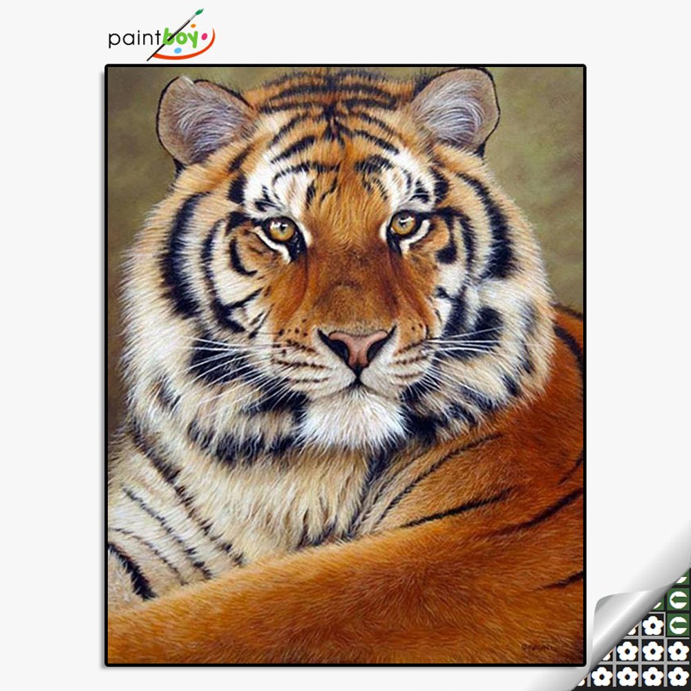 Paintboy 40*50 tiger DIY hot design diamond painting by numbers