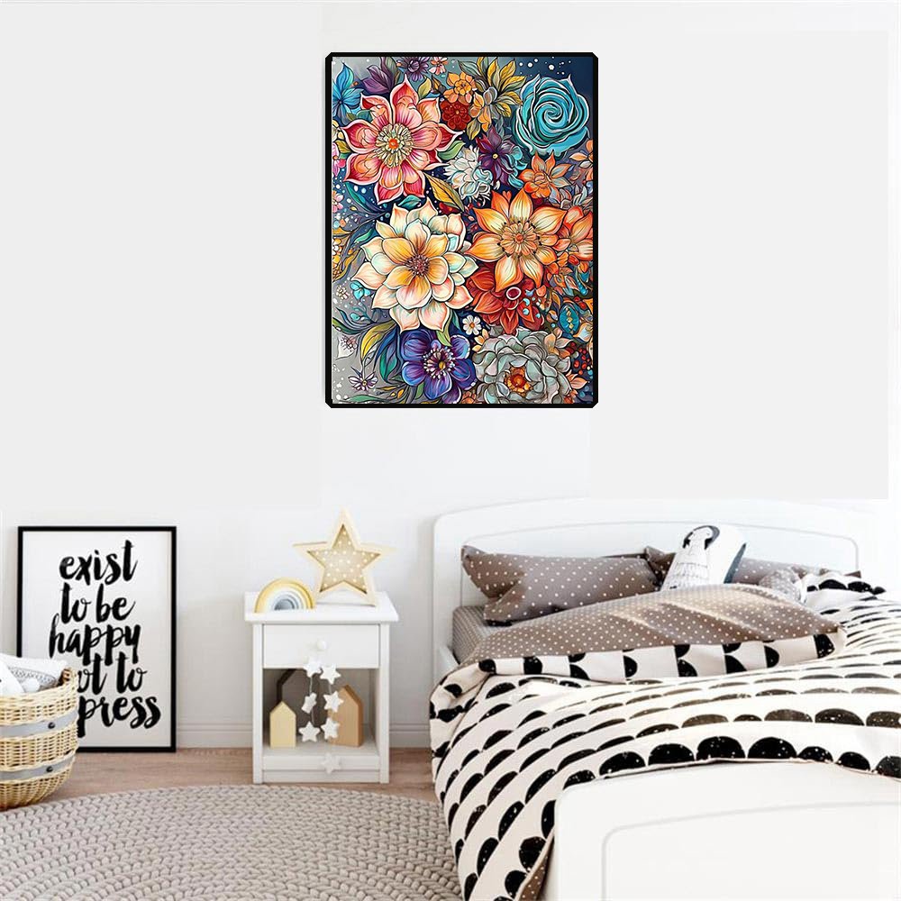 In Stock Small flowers Modern Design diamond painting grandes Full Round Square Drill diamond art painting kit