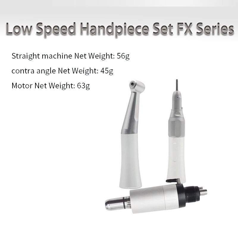 Dental low speed handpiece kit FX Series Dental Low Speed Push Button low speed contra angle handpiece