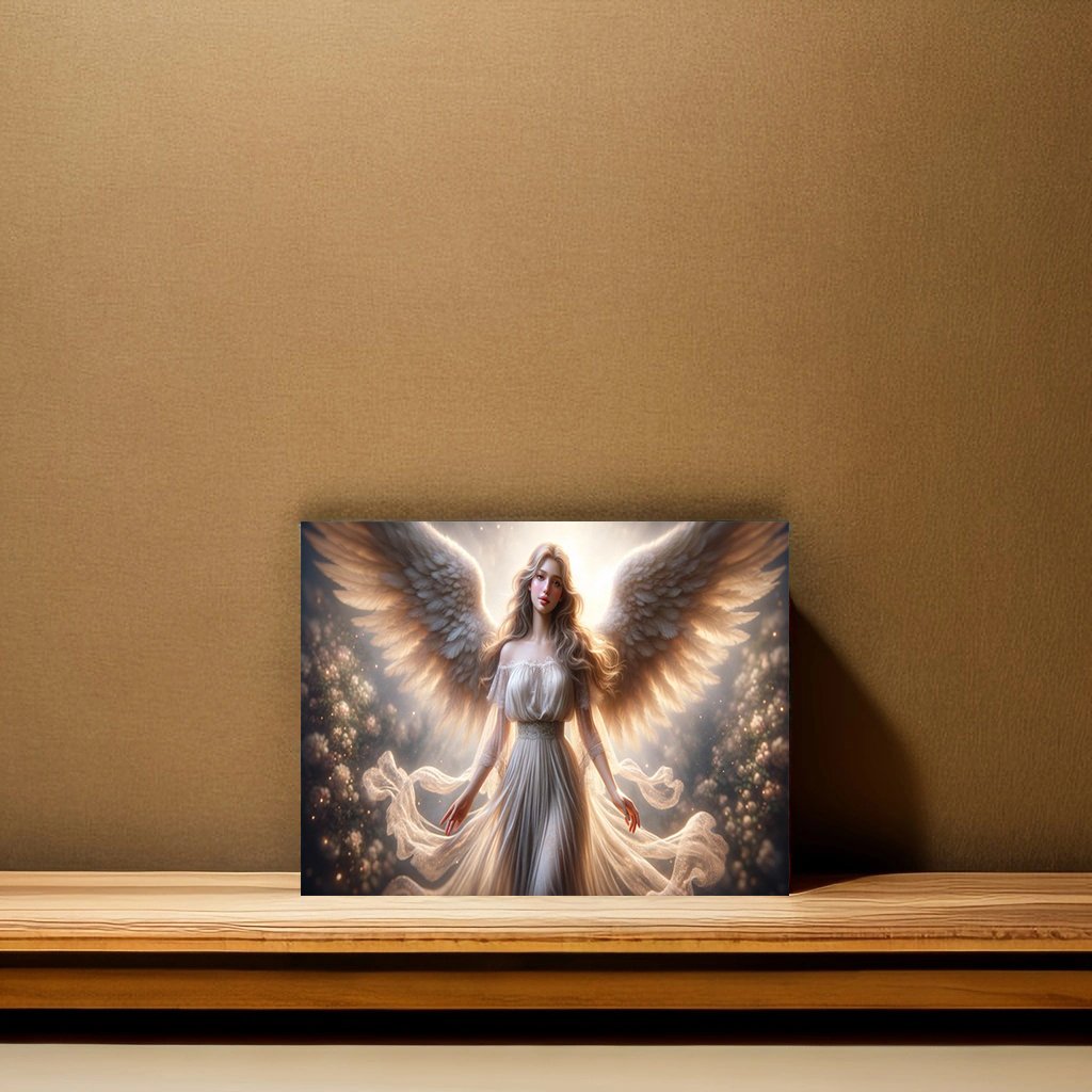 1pc DIY 5D Diamond Painting Set 30x40cm/11.8x15.7in Frameless Angel Wings Embroidery Cross Stitch Picture Full Diamond Art Craft