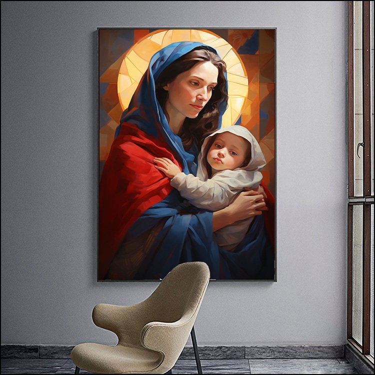 Jesus Portrait Christianity Decor Painting On Canvas Arts Murals Modern Religion Arts Led Diamond Painting