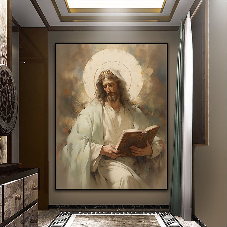 Jesus Portrait Christianity Decor Painting On Canvas Arts Murals Modern Religion Arts Led Diamond Painting
