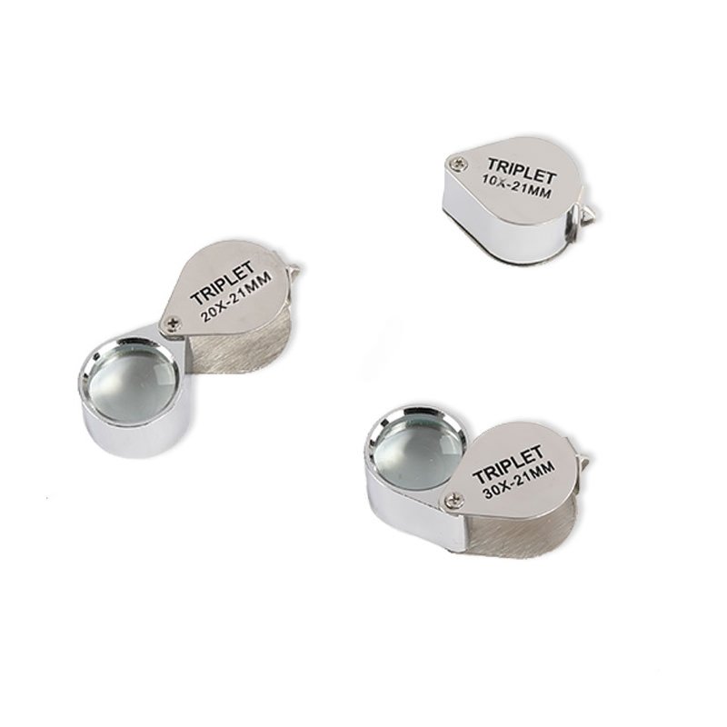 Portable Folding Jewelry Loupe 30X 20X 10X Magnifying Glass DIY Diamond Painting Tools Diamonds Jewelry Magnifier