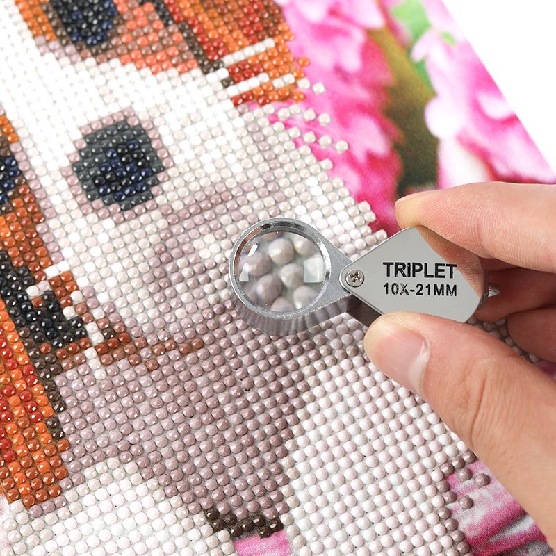 Portable Folding Jewelry Loupe 30X 20X 10X Magnifying Glass DIY Diamond Painting Tools Diamonds Jewelry Magnifier