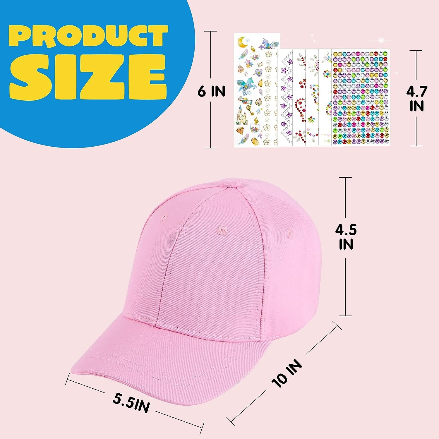 New Designs Creative DIY Diamond Painting Hat for Kids Funny Children Creative Diamond Art Craft Kits