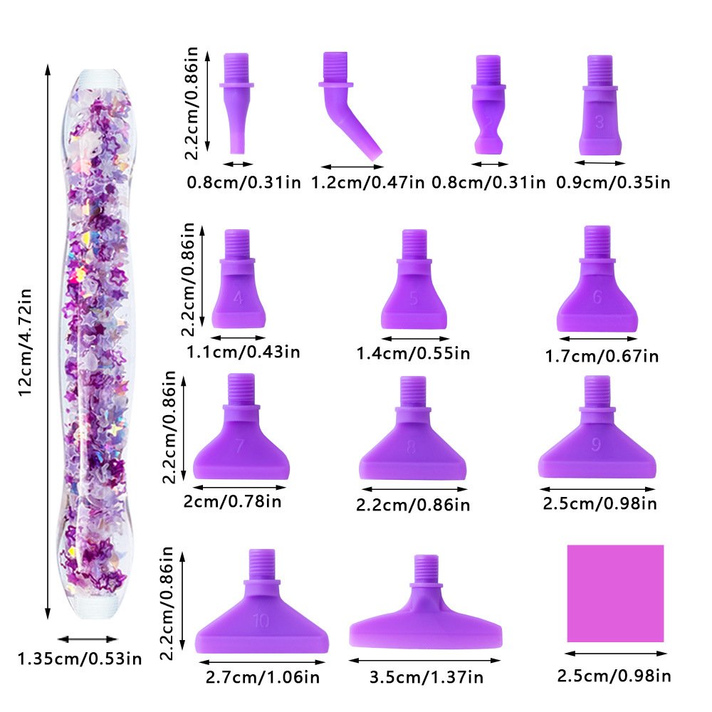 Ergonomic Design Glow in The Dark Diamond Dot Pens Tools Accessories Luminous Diamond Painting Pen Kits