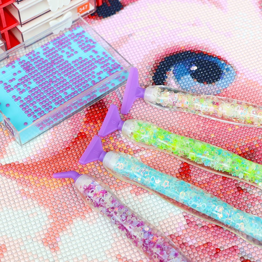 Ergonomic Design Glow in The Dark Diamond Dot Pens Tools Accessories Luminous Diamond Painting Pen Kits