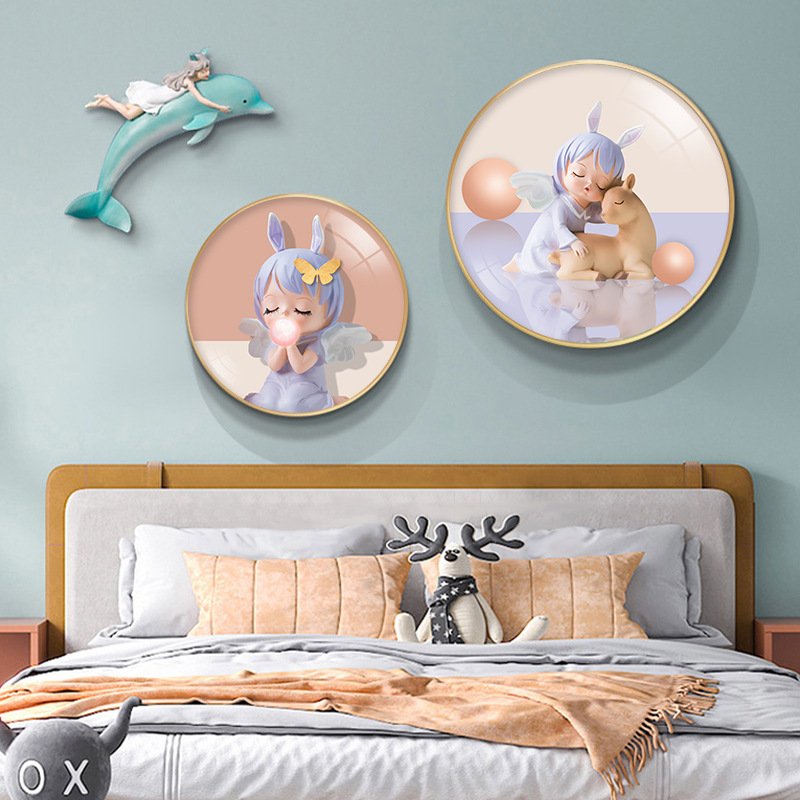 ArtUnion High-End Wholesale cartoon cute animals poster abstract oil painting canvas prints wall art home decor for girls