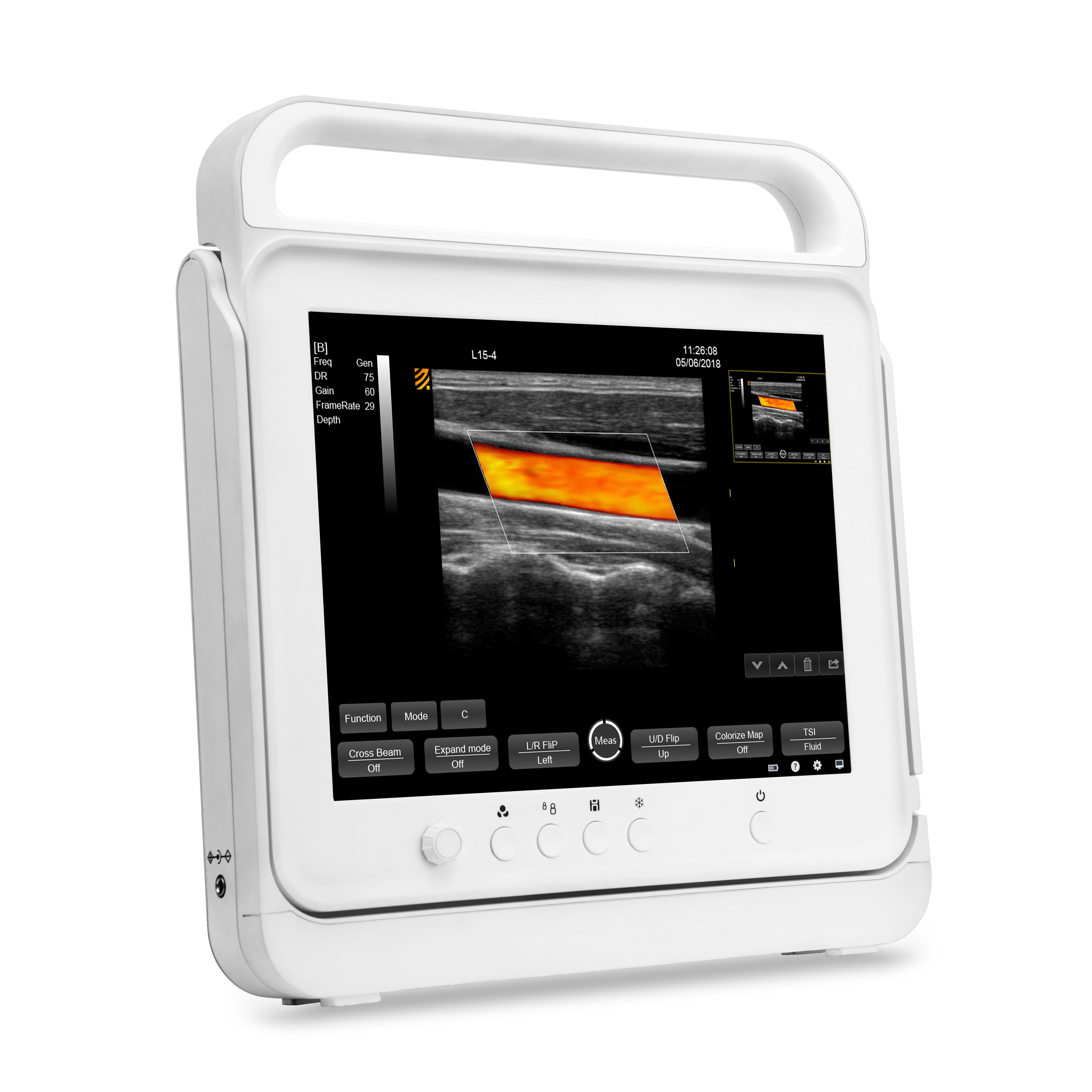 PT50 Portable Full Touch Screen Color Doppler B/W System Ultrasound Medical Veterinary Portable Laptop Style Ultrasound Scanner