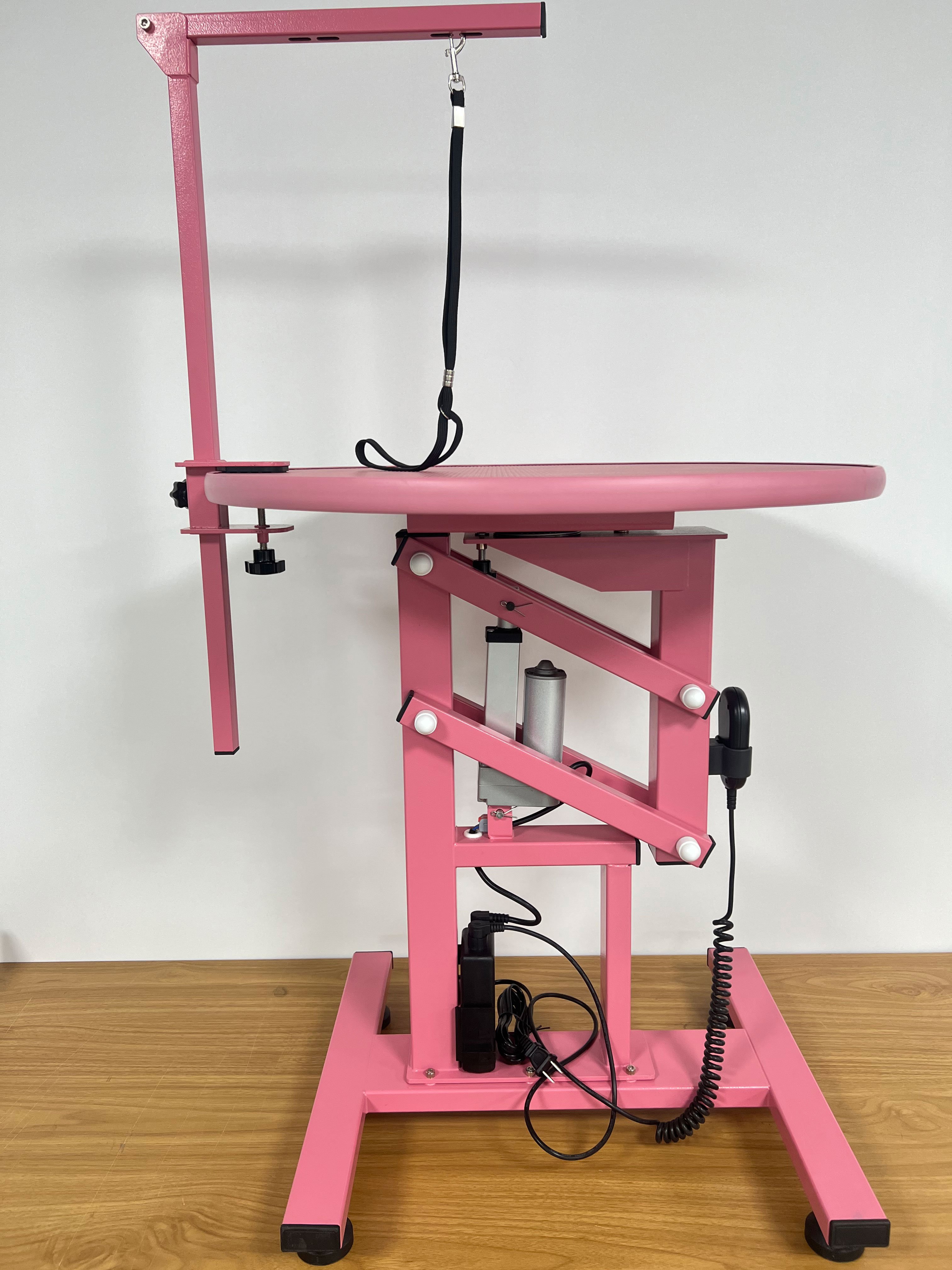 Heavy-Duty Pet Grooming Table Electric Circular Hydraulic Lift Dog Grooming Table With Arm