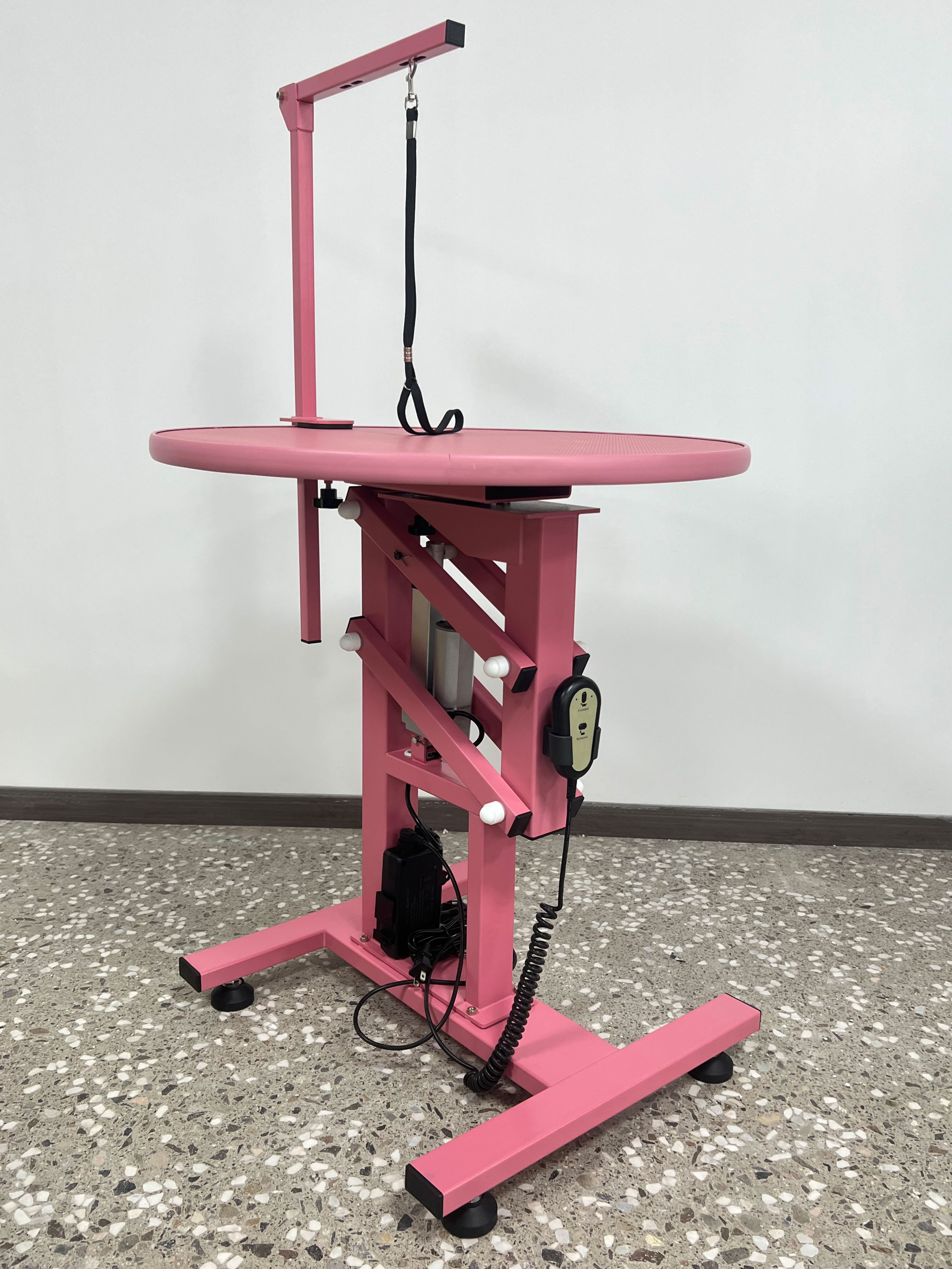 Heavy-Duty Pet Grooming Table Electric Circular Hydraulic Lift Dog Grooming Table With Arm