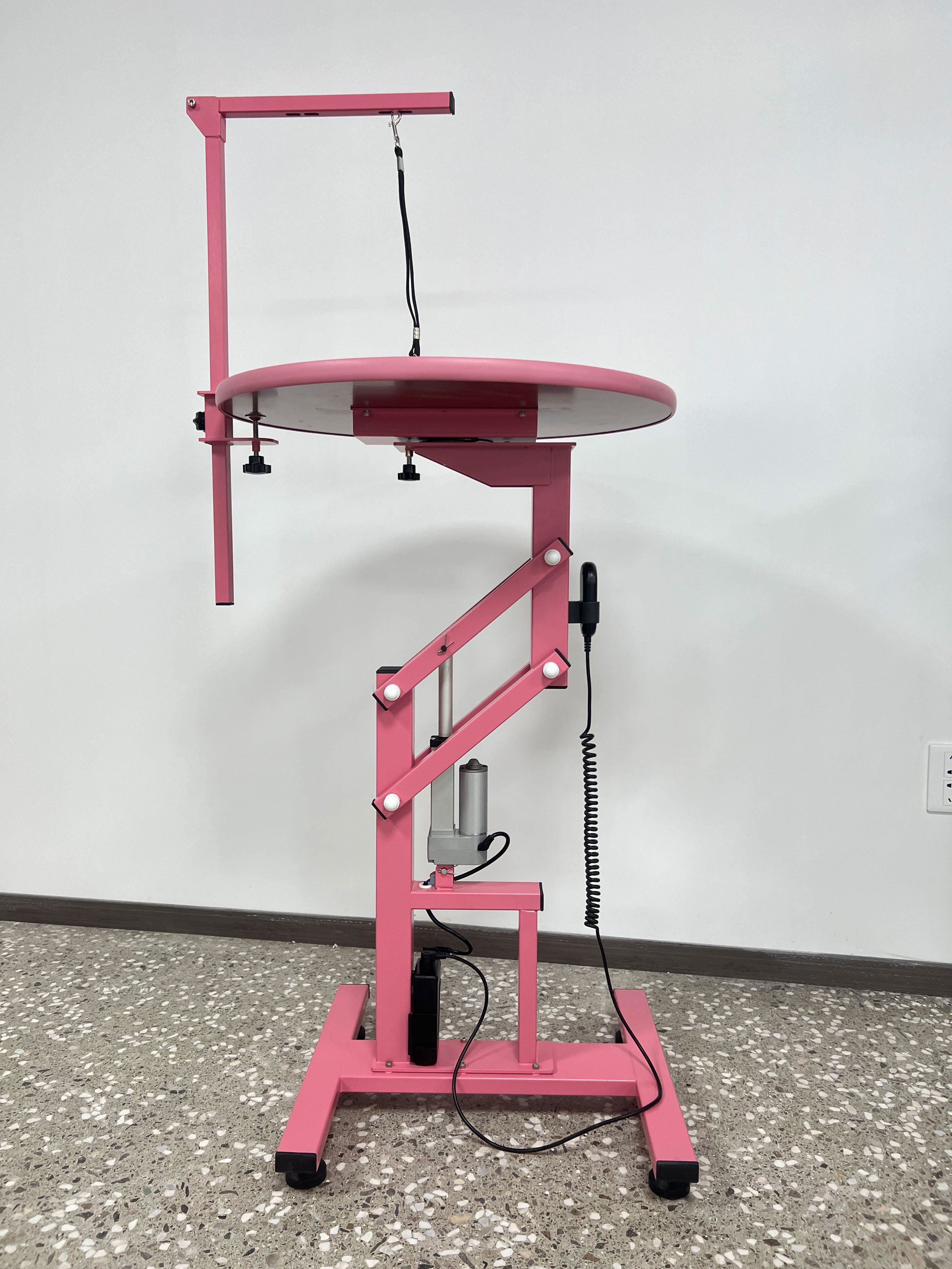 Heavy-Duty Pet Grooming Table Electric Circular Hydraulic Lift Dog Grooming Table With Arm