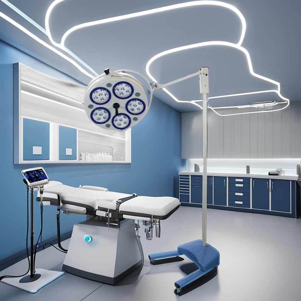 LED Veterinary Instrument Movable Vertical Shadowless Operating Lamp Surgical Theatres Vet Operating Lamp