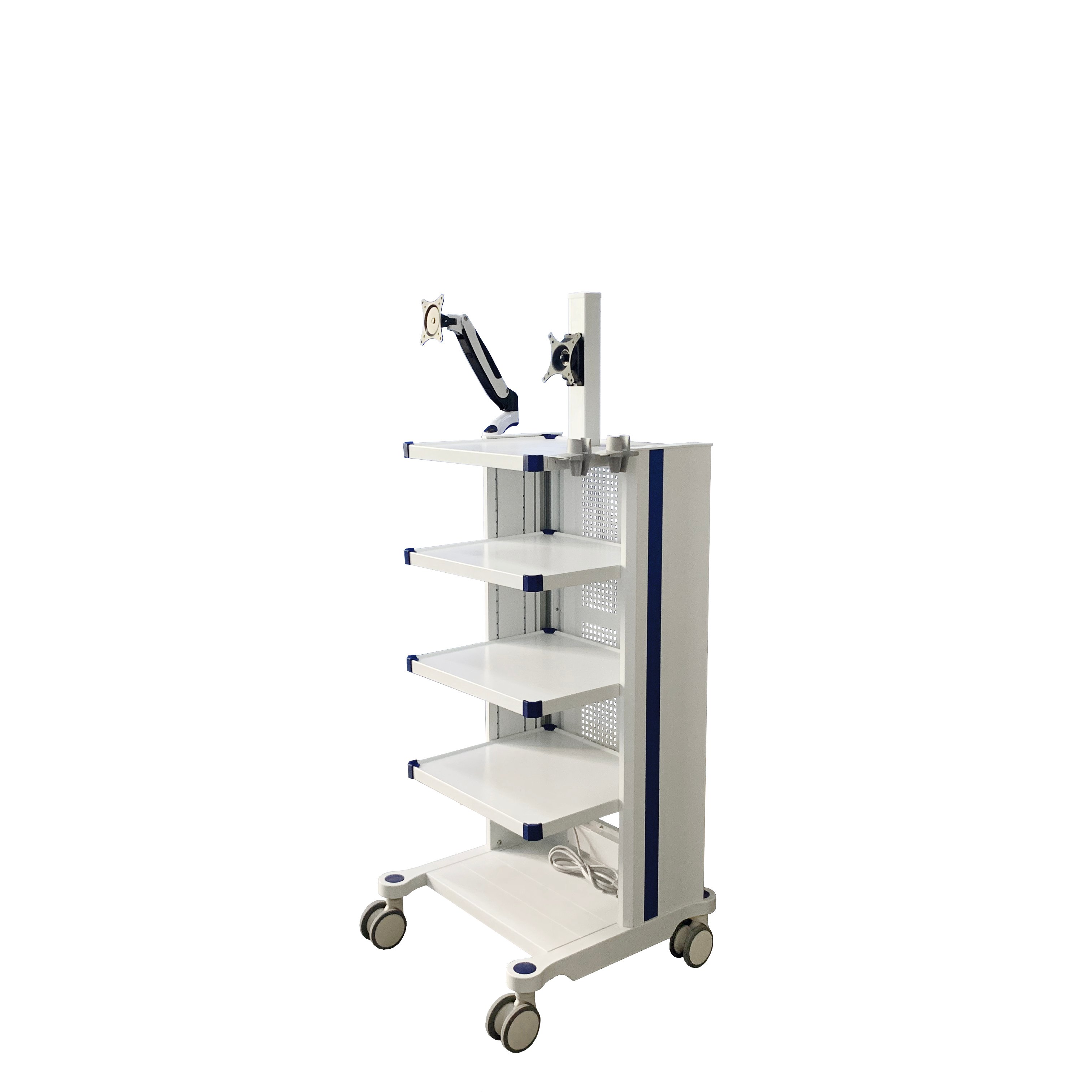 MT MEDICAL professional equipment with big drawer low price burliness 4 shelves Endoscope cart for clinic