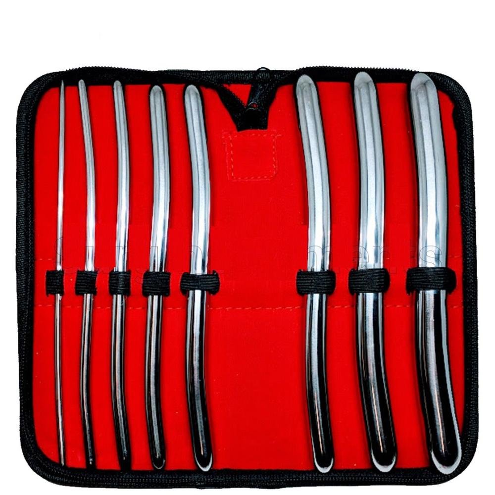 Hegar Uterine Dilators Set of 8 Double Ended 3/4 to 17/18 Gynecology Top Quality Pakistan Hole Sale Rates Fetish Instruments