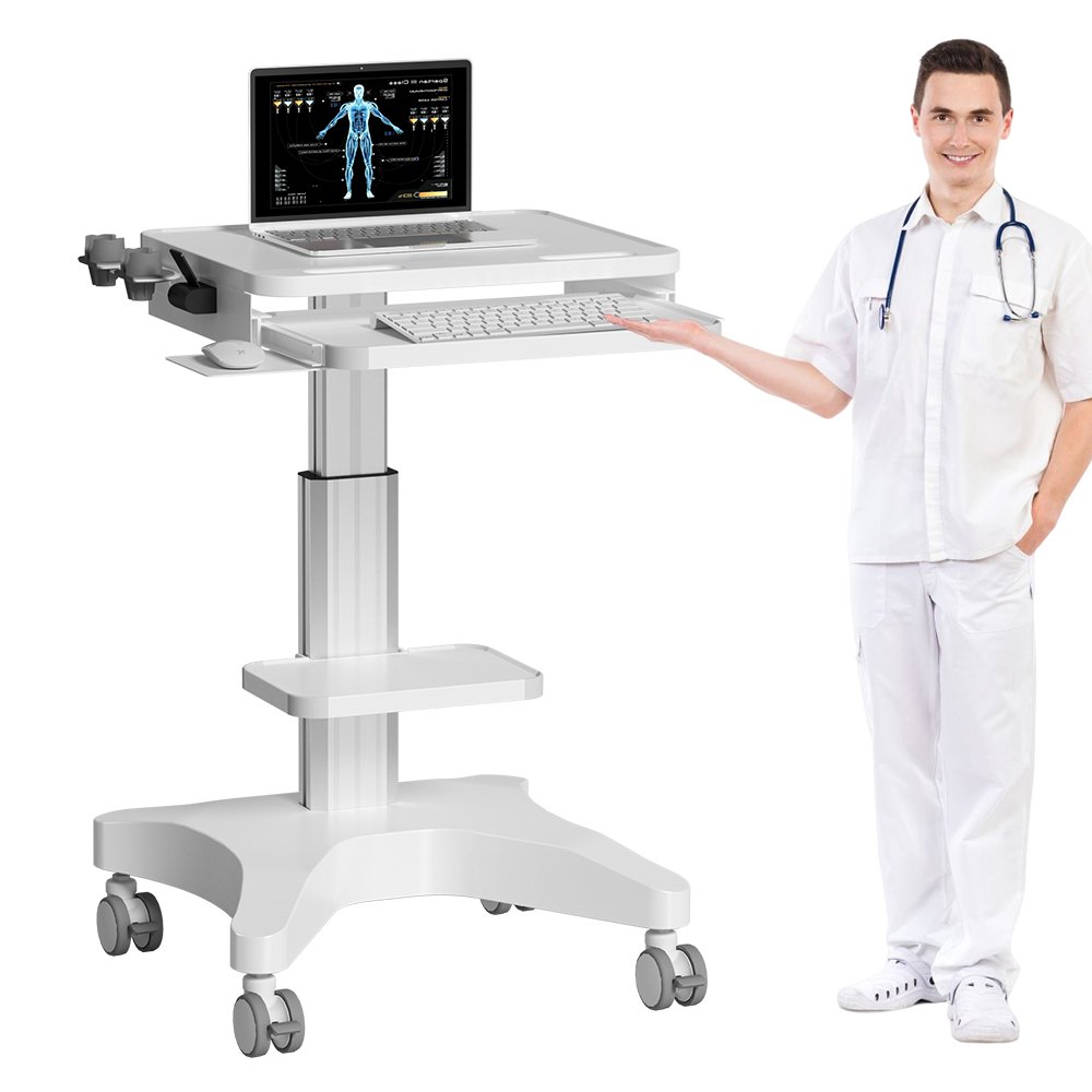 Liakymo Good Quality Hospital Height Adjustable ABS Ultrasound Instrument Trolley for Hospital Clinic