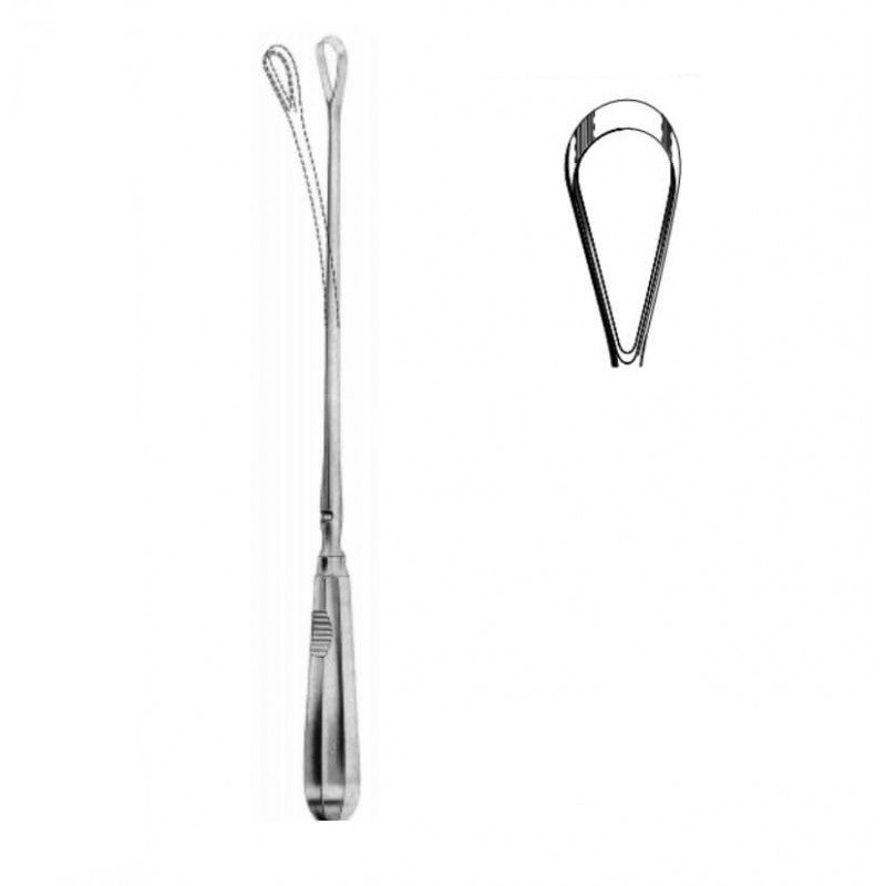 RECAMIER Uterine Curette Malleable Blunt 21.0mm 31 cm Medical Surgical instruments Mahersi