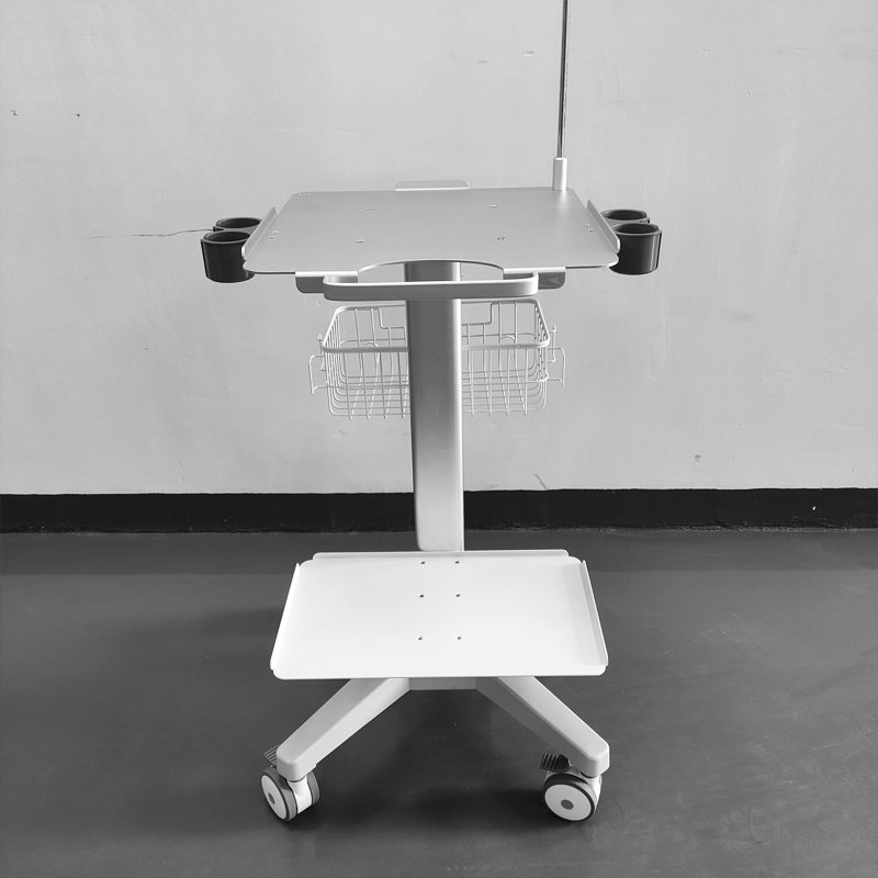Mobile Trolley Cart with Table Top for Ultrasound Machine Hospital Medical Scanner Instruments Furniturel