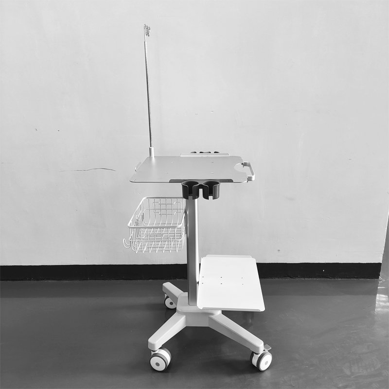 Mobile Trolley Cart with Table Top for Ultrasound Machine Hospital Medical Scanner Instruments Furniturel