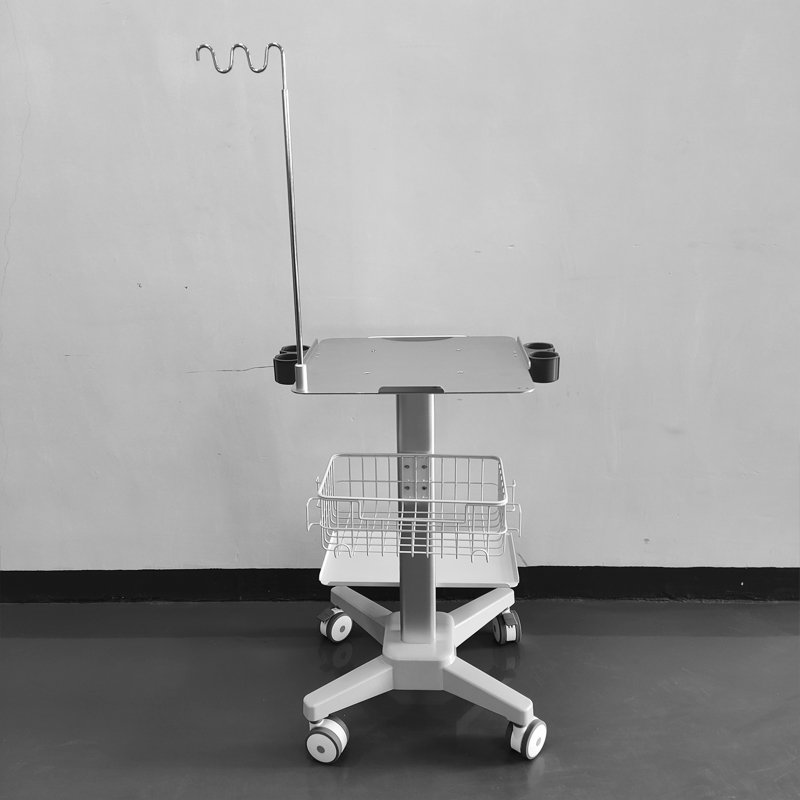 Mobile Trolley Cart with Table Top for Ultrasound Machine Hospital Medical Scanner Instruments Furniturel