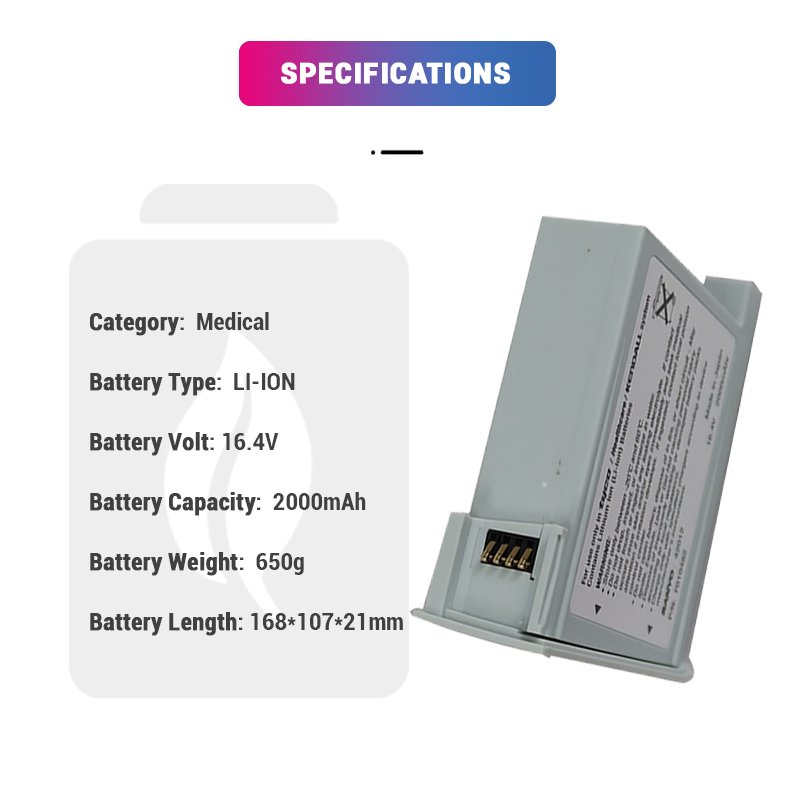 li-ion 16.4v 2000mah Rechargeable Replacement F010482 battery Lithium on Batteries for Syringe pumps KENDALL system