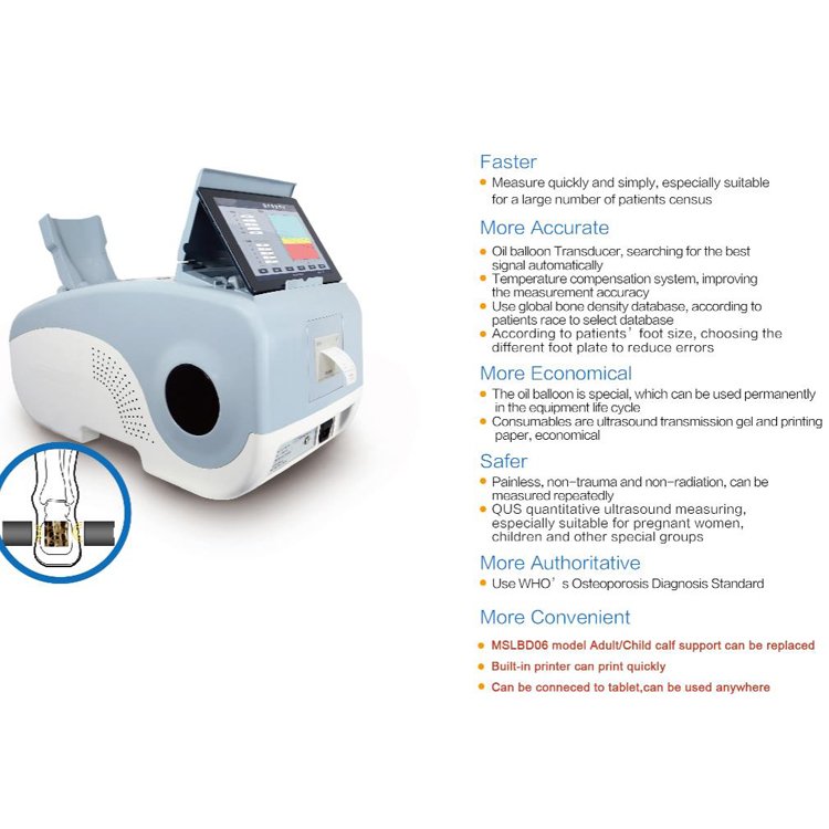 Portable Ultrasound Bone Densitometer Bone Density Analyzer medical ultrasound instrument