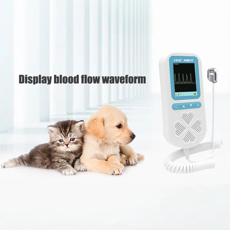 Portable Medical Veterinary Vascular Doppler with 9.0 MHz Probe