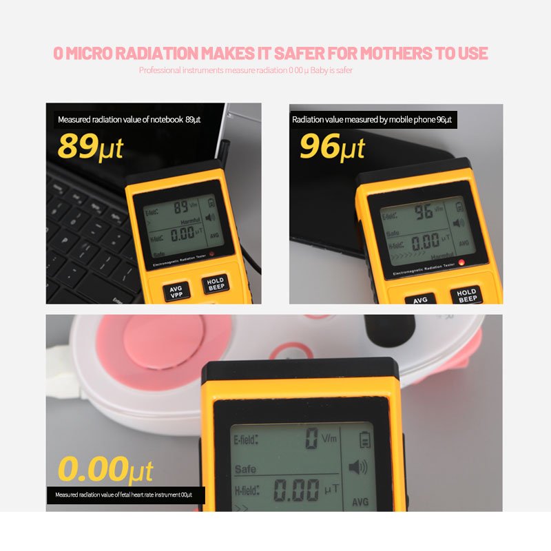Home medical portable fetal heart rate detection machine ultrasound baby heartbeat fetal doppler