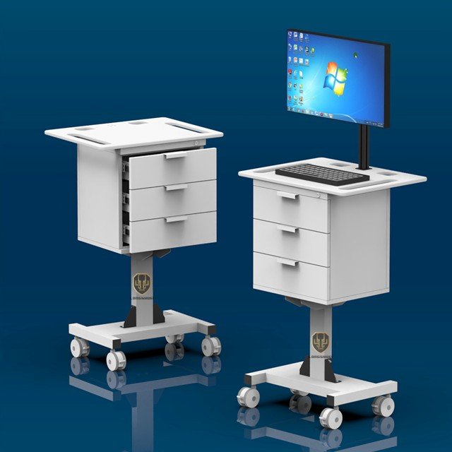 Ultrasound machine trolley