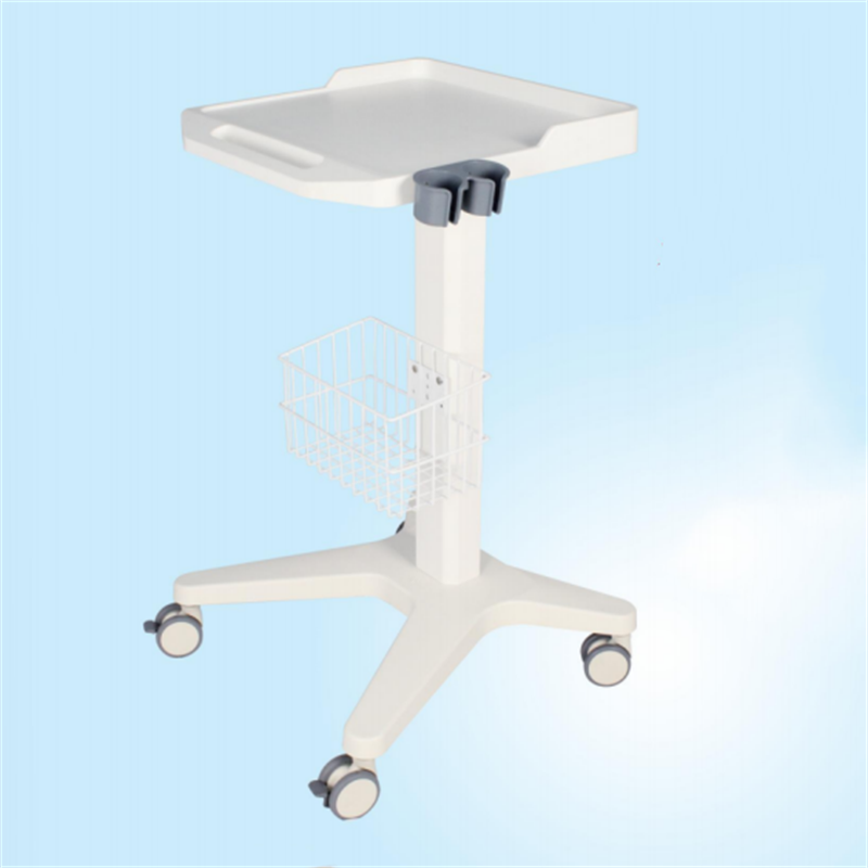 Mobile Trolley Cart with Table Top for Ultrasound Machine Hospital Medical Scanner Instruments Furniture