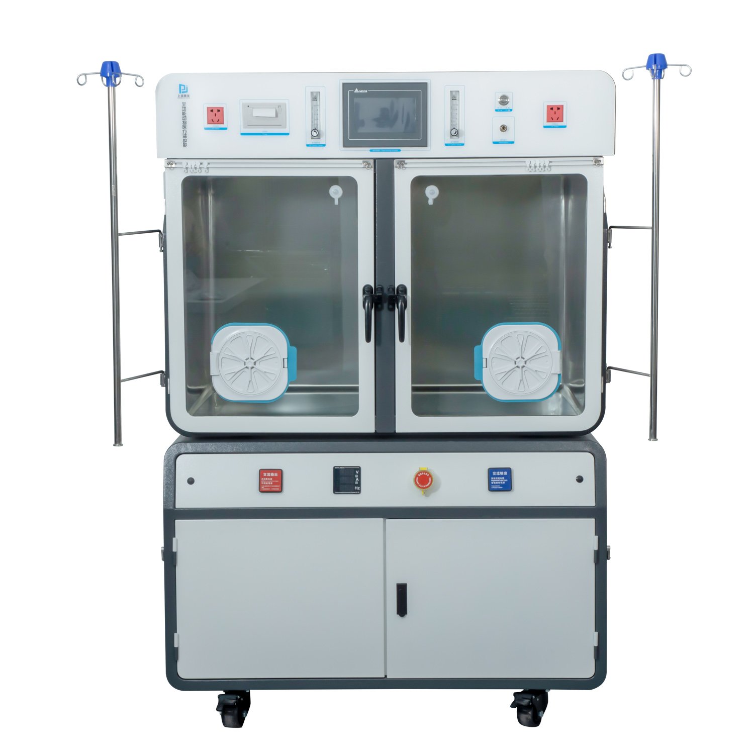 Smart vet Veterinary Instrument Hospital ICU Puppy Incubator with Double Pad Movable ICU Chamber