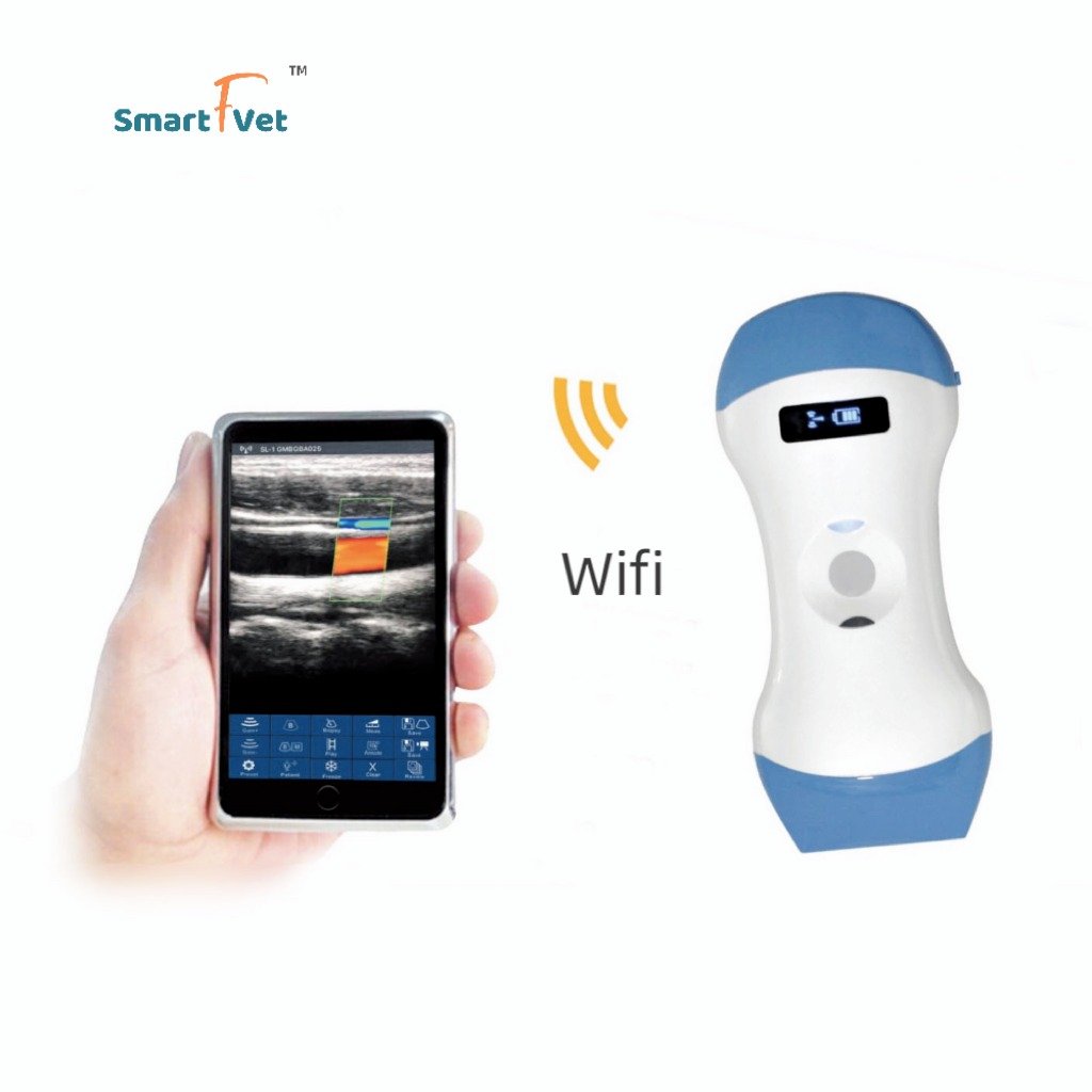Smart F Vet Veterinary Equipment Portable Wireless Mini Color Doppler Ultrasound Mini Veterinary Ultrasound