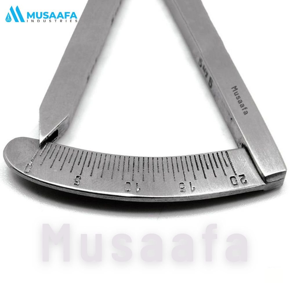 Surgical Ophthalmic Castroviejo Caliper 0 to 20mm Dull Polished Straight Curved CE Approved High Quality Instruments