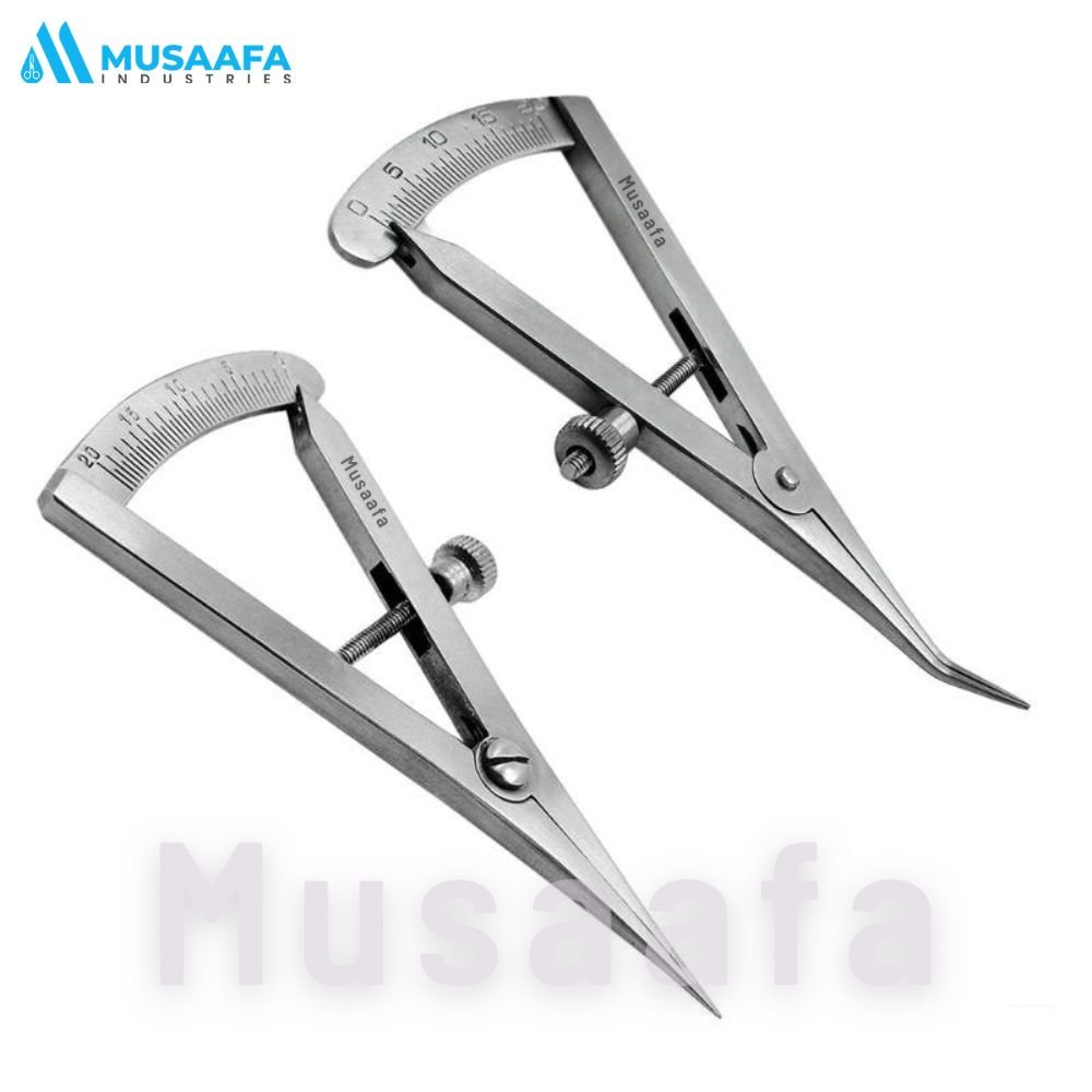 Surgical Ophthalmic Castroviejo Caliper 0 to 20mm Dull Polished Straight Curved CE Approved High Quality Instruments