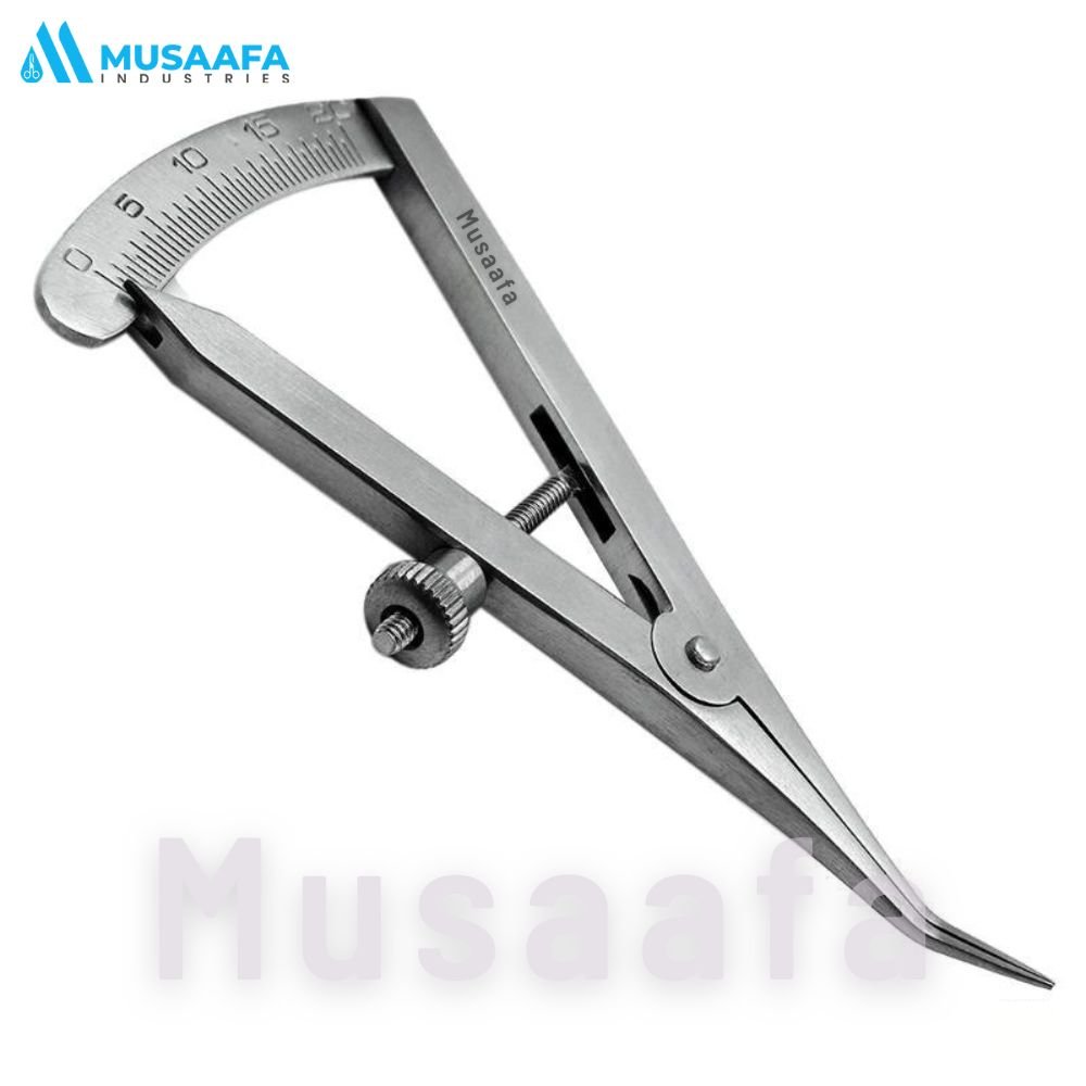 Surgical Ophthalmic Castroviejo Caliper 0 to 20mm Dull Polished Straight Curved CE Approved High Quality Instruments