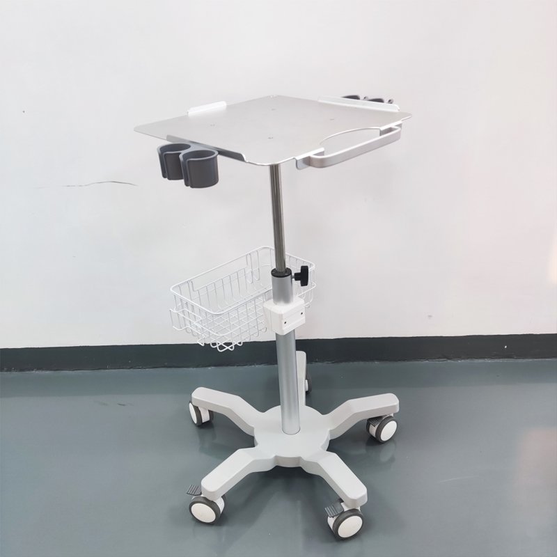 scanner instruments trolly cart mobile cart with table top for ultrasound machine hospital medical