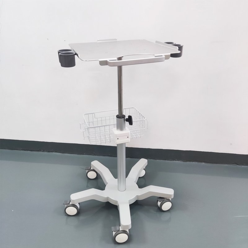 scanner instruments trolly cart mobile cart with table top for ultrasound machine hospital medical
