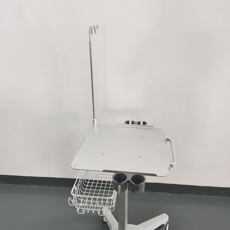 Mobile Trolley Cart with Table Top for Ultrasound Machine Hospital Medical Scanner Instruments Furniture