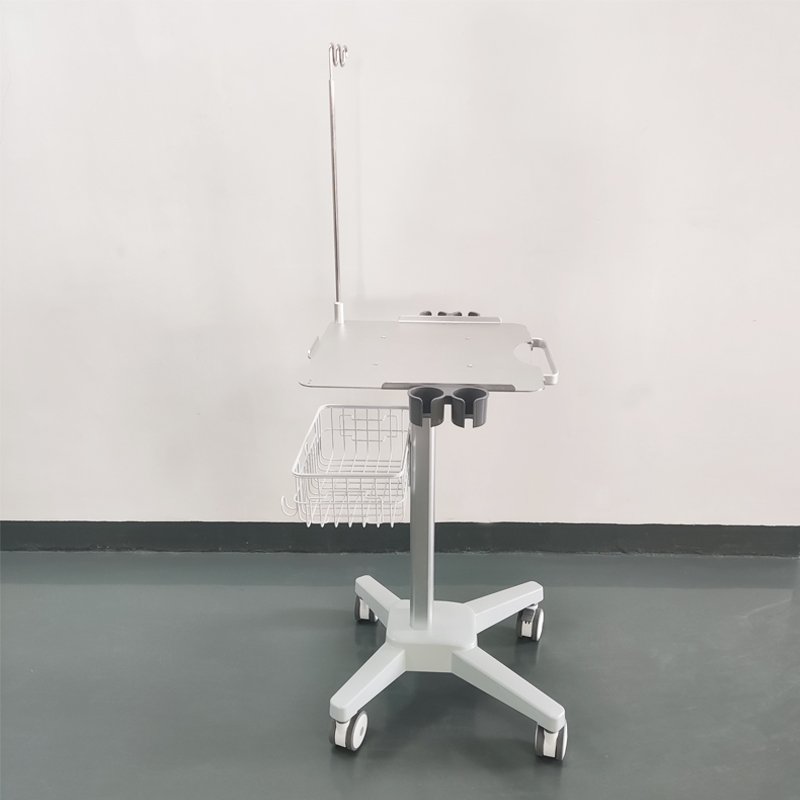 Mobile Trolley Cart with Table Top for Ultrasound Machine Hospital Medical Scanner Instruments Furniture