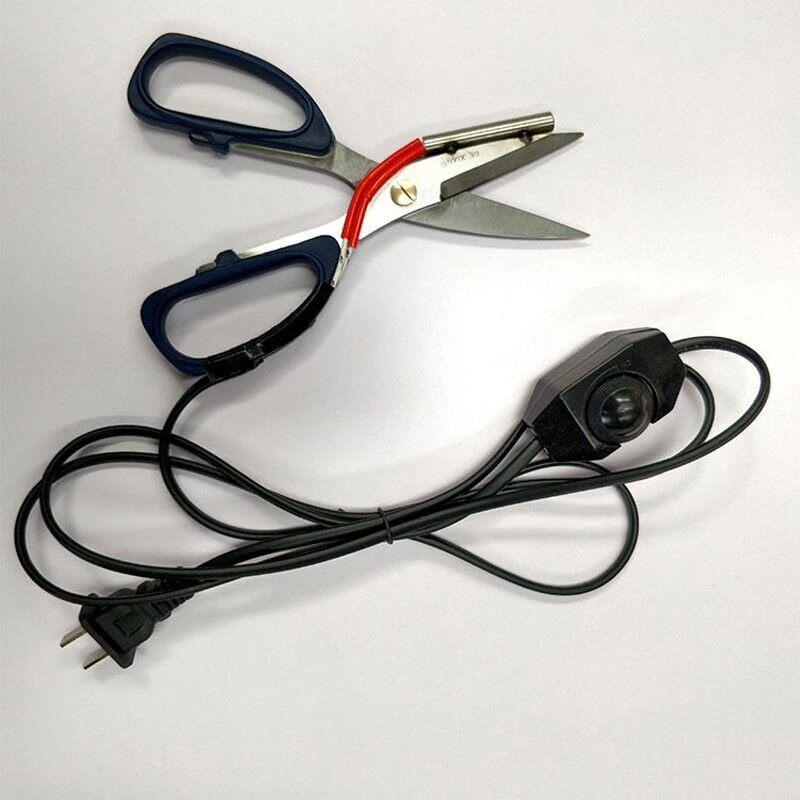 Electric Heating Tailor Scissors Power Hot Shears Knife Heated Scissors Tool