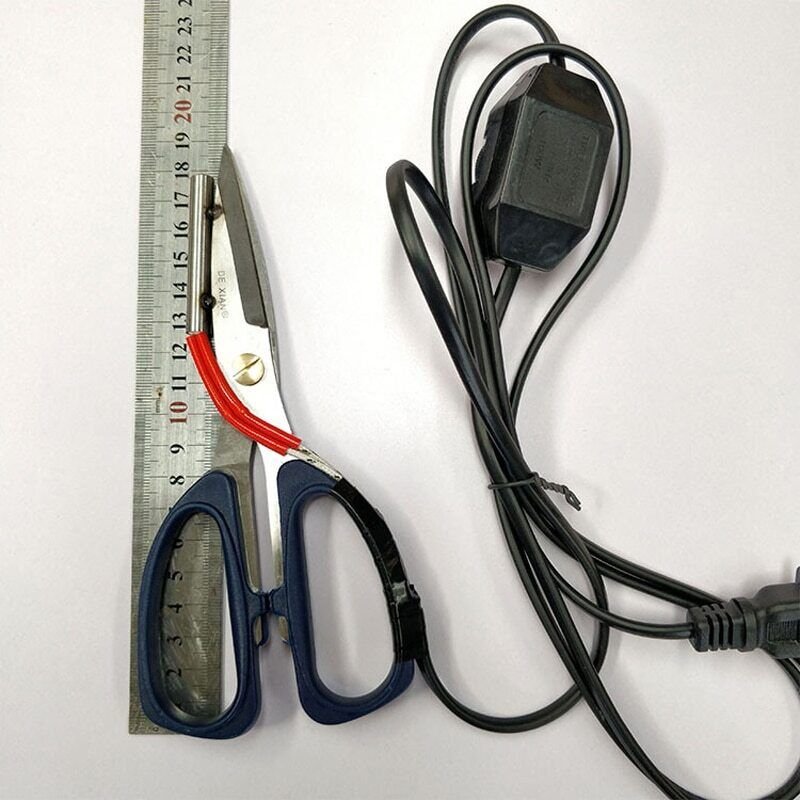 Electric Heating Tailor Scissors Power Hot Shears Knife Heated Scissors Tool