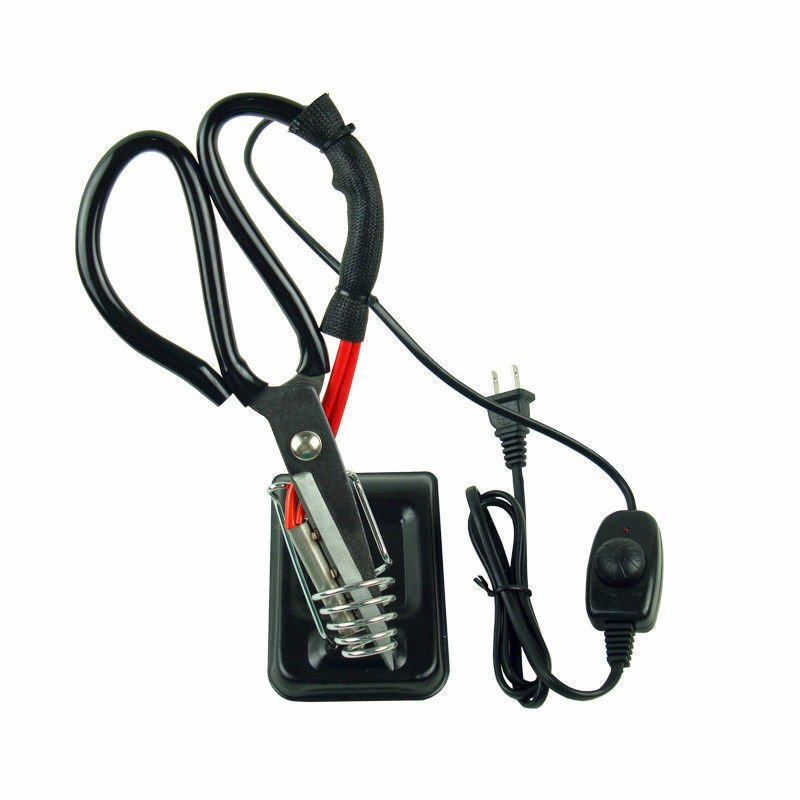 Electric Heating Tailor Scissors Power Hot Shears Knife Heated Scissors Tool