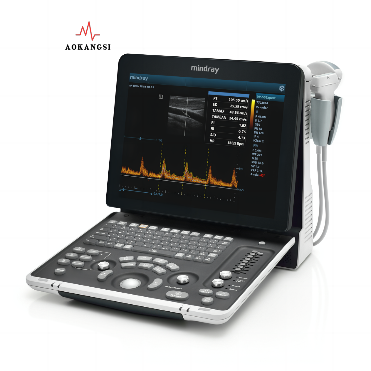Mindray Veterinary Instrument Portable Z50/60/70 vet Color Doppler Ultrasound Diagnostic System with15 high resolution monitor