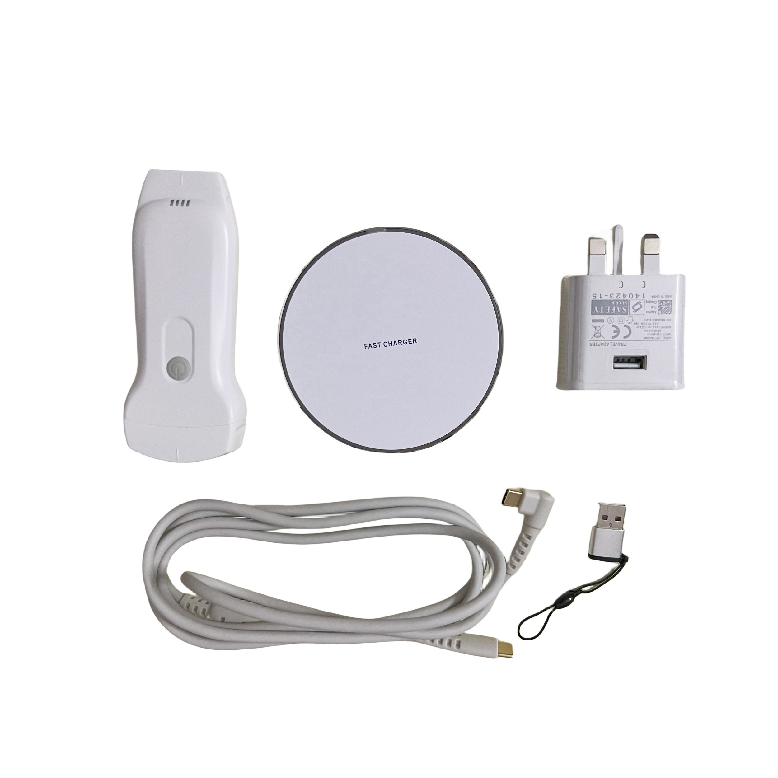 Portable Handheld Ultrasound Probe WiFi Wireless Ultrasound Scanner Color Doppler USG with Convex Linear and Cardiac All in One
