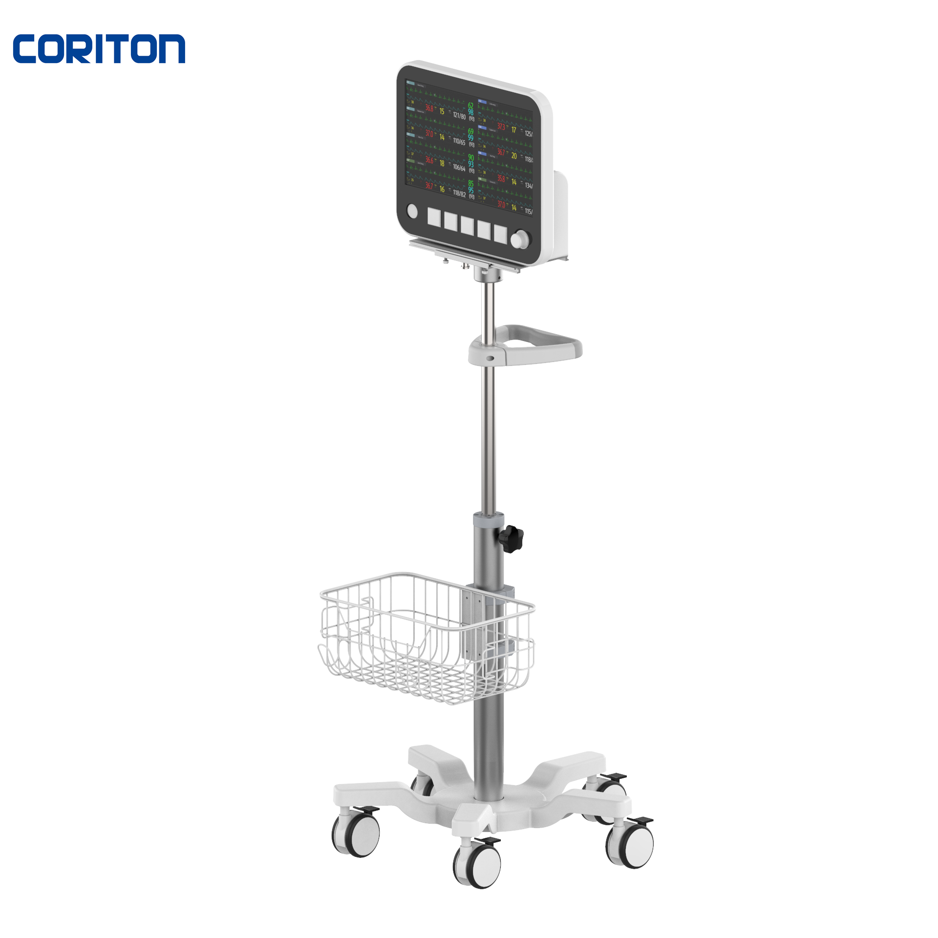 Chinese manufacturer ultrasound machine trolley cart factory Medical hospital equipment mobile roll stand