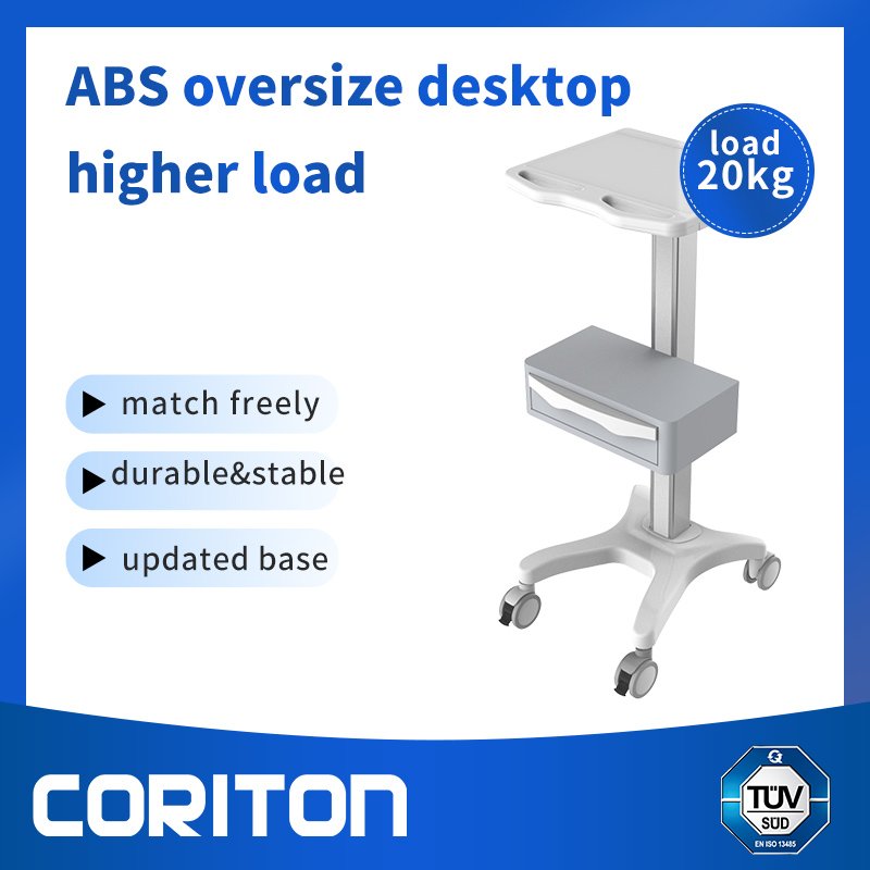 Desktop cart Medical counter top roll stand Movable ECG ultrasound bracket TR700