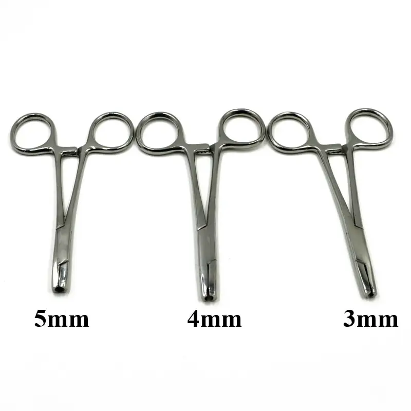 -316L Stainless Steel Dermal Anchor Holding Pliers Professional Piercing Tool Body Jewelry Tools dermal disc forceps