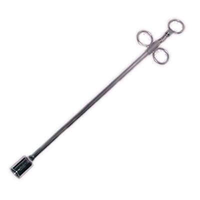 Balling Gun With Spring Clip Metal Head Brass C/P Veterinary Livestock Farmer Equipment mahersi